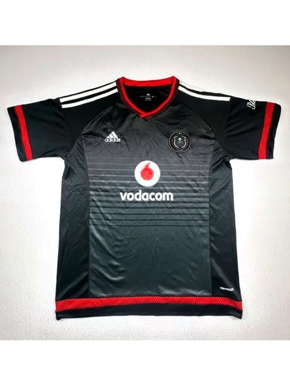 Adidas Orlando Pirates FC 2020/21 Home Soccer Jersey Black Skull Men's Medium M